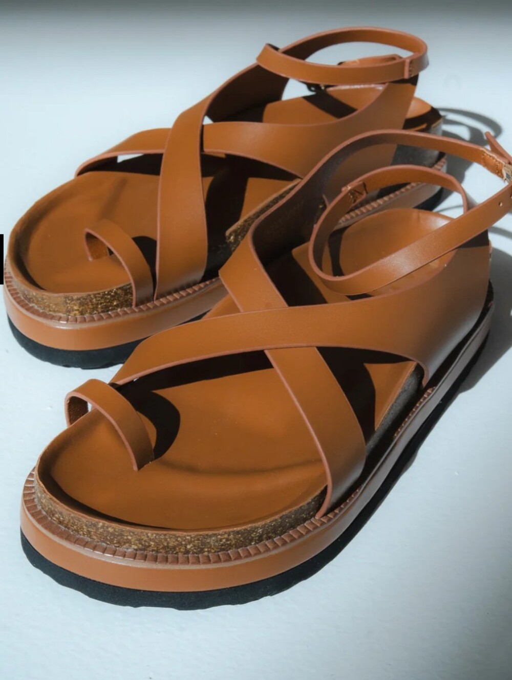 Boheme Brown Leather Strappy Sandals Size 8 BNWOT $79